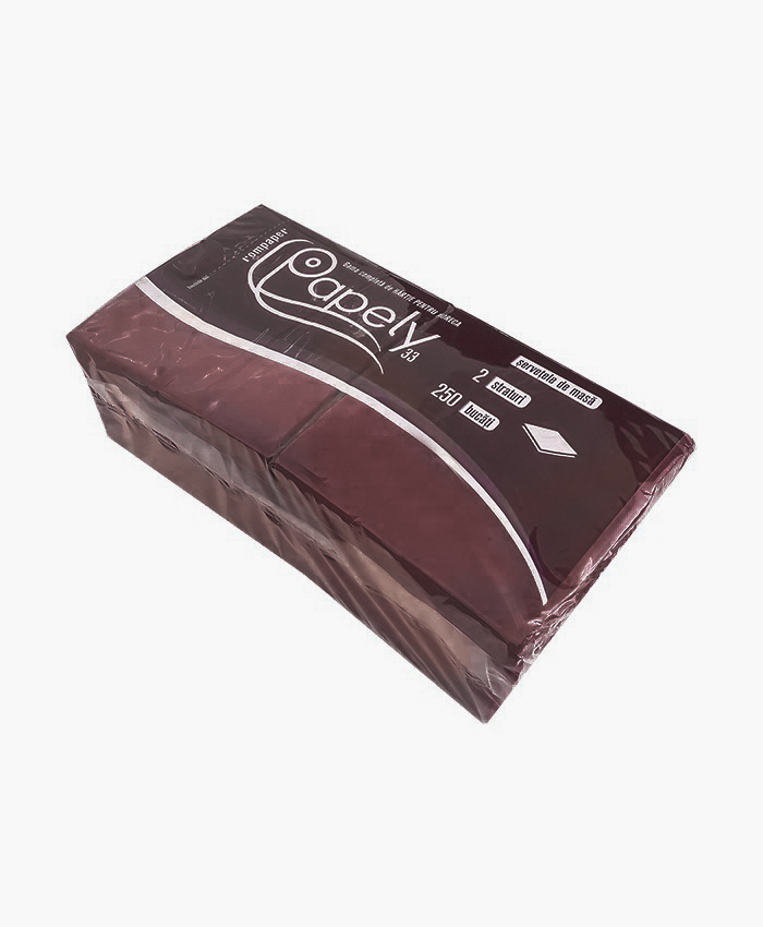 Servetele de masa maro deep colors papely 250 buc/pachet 